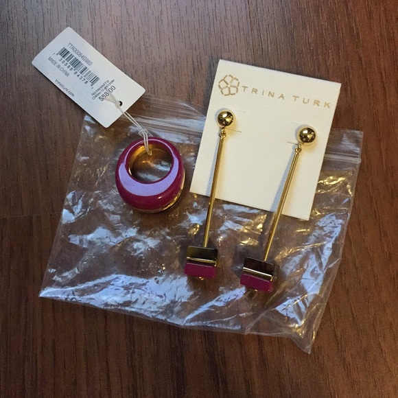 Trina Turk Jewelry - Trina Turk earrings and ring set Trina Turk Jewelry - Trina Turk earrings and ring set